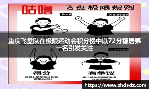 重庆飞盘队在极限运动会积分榜中以72分稳居第一名引发关注